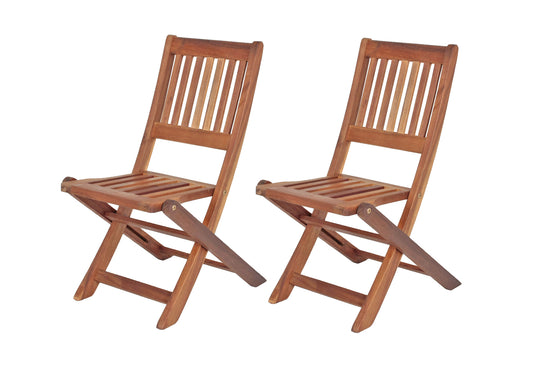 2x Kinder Gartenstuhl Gartenstühle Klappstuhl Klappstühle Holz Eukalyptus möbel