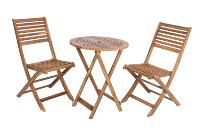 3tlg. Balkonset IBARRA Holz Garten Möbel Sitzgruppe Sitzecke Balkon Terrasse