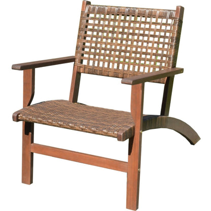 Sitzgruppe SONORA dunkelbraun Garten Sitzgruppe Outdoor Braun Holz Balkonset Set