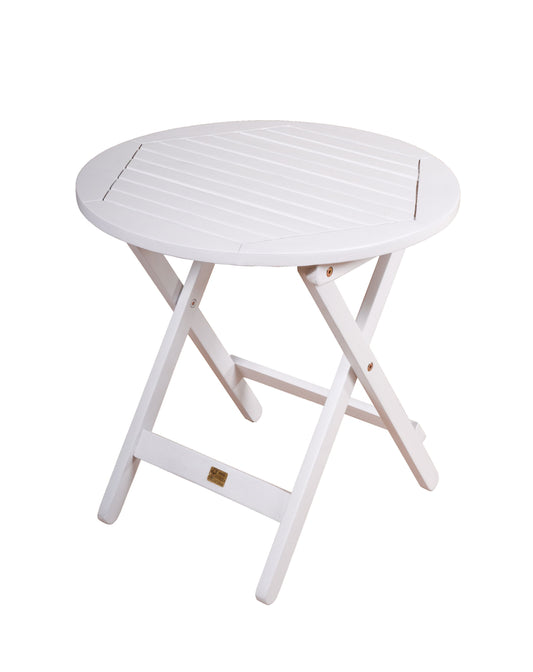 Garden Pleasure Beistelltisch MESA Ø50 cm Gartentisch Holz Tisch Garten Balkon