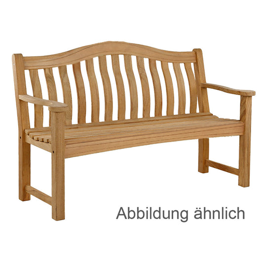 Bank KINGSTON 3-Sitzer Eukalyptus Teak-Optik Gartenbank Garten Sitzbank Holz