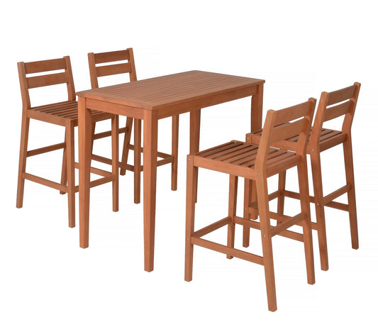 Barset Gartenbar Garten Terrasse Bar Theke Stehtisch Hocker Stuhl Sitzgruppe
