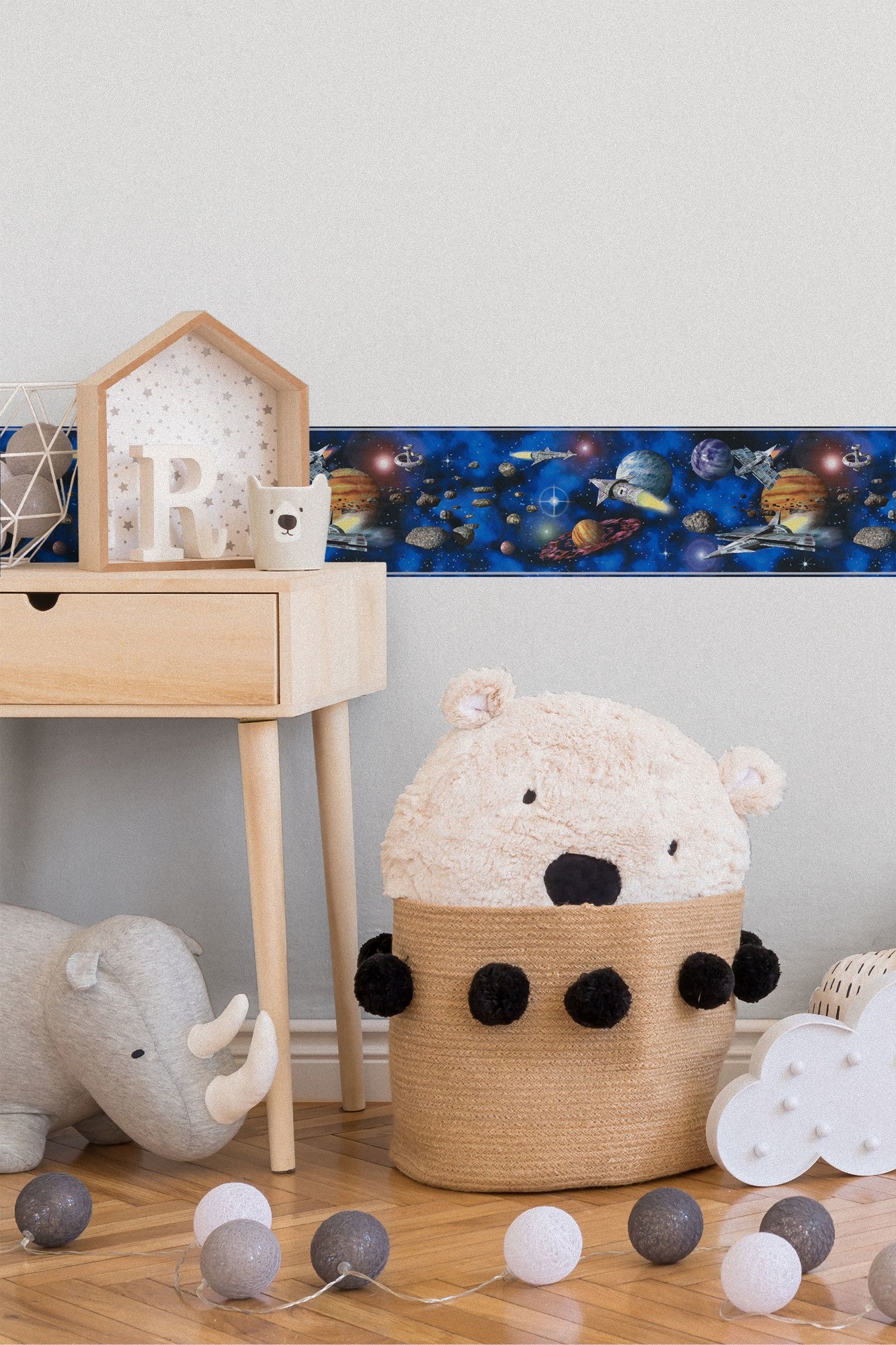 A.S. Création Kinderzimmer Blau 999313 Wandtapete Papier Rolle Borte Bordüre