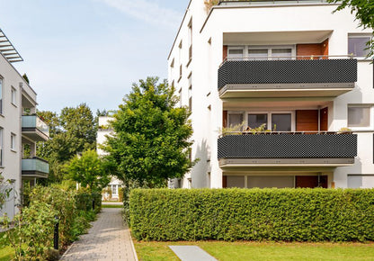 Polyrattan PVC Sichtschutzmatte 300x100 Balkon Sichtschutz Zaun Windschutz grau