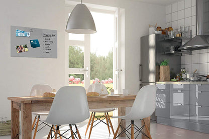 Sigel B1206 Glas Magnettafel grau 60 x 40 cm Magnetboard Tafel Whiteboard