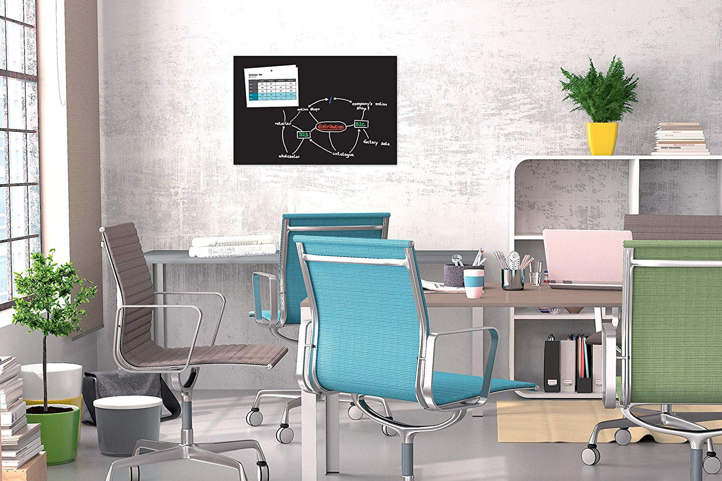 Be!Board Glas Magnettafel 90x60 cm Magnetboard B1301 Tafel Memoboard Whiteboard