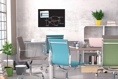 Be!Board Glas Magnettafel 90x60 cm Magnetboard B1301 Tafel Memoboard Whiteboard