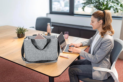 Sigel BA408 Desk Sharing Bag M Filztasche Laptoptasche Akten Laptop Tasche Filz