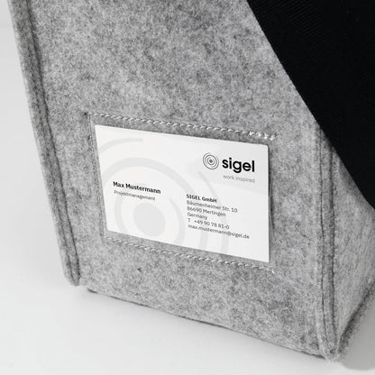 Sigel BA408 Desk Sharing Bag M Filztasche Laptoptasche Akten Laptop Tasche Filz