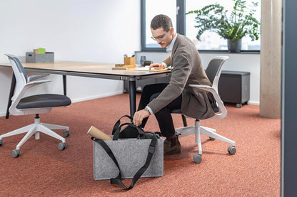 Sigel BA409 Desk Sharing Bag L Filztasche Laptoptasche Akten Laptop Tasche Filz