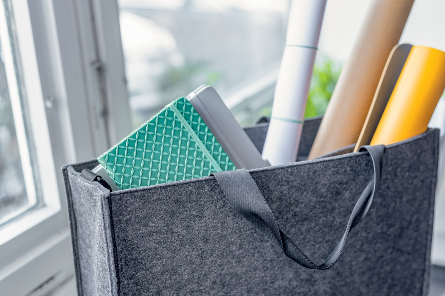 Sigel BA410 Desk Sharing Bag M Filztasche Laptoptasche Akten Laptop Tasche Filz