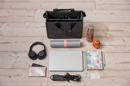 Sigel BA410 Desk Sharing Bag M Filztasche Laptoptasche Akten Laptop Tasche Filz