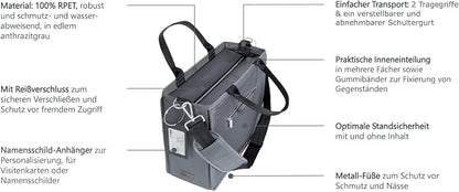 Sigel BA412 Desk Sharing Bag M Laptoptasche Akten Laptop Tasche wasserabweisend