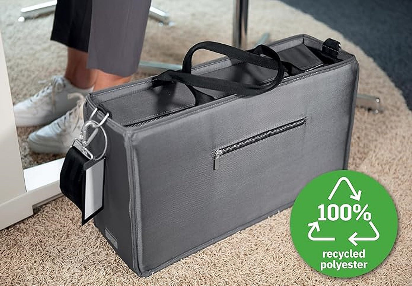 Sigel BA413 Desk Sharing Bag L Laptoptasche Akten Laptop Tasche wasserabweisend