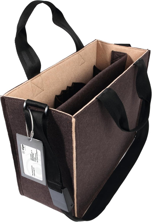 Sigel BA422 Desk Sharing Bag M Filztasche Laptoptasche Akten Laptop Tasche Filz