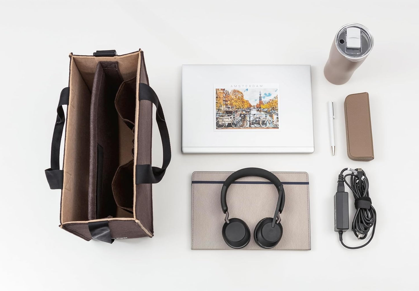 Sigel BA422 Desk Sharing Bag M Filztasche Laptoptasche Akten Laptop Tasche Filz