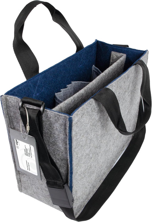 Sigel BA424 Desk Sharing Bag M Filztasche Laptoptasche Akten Laptop Tasche Filz