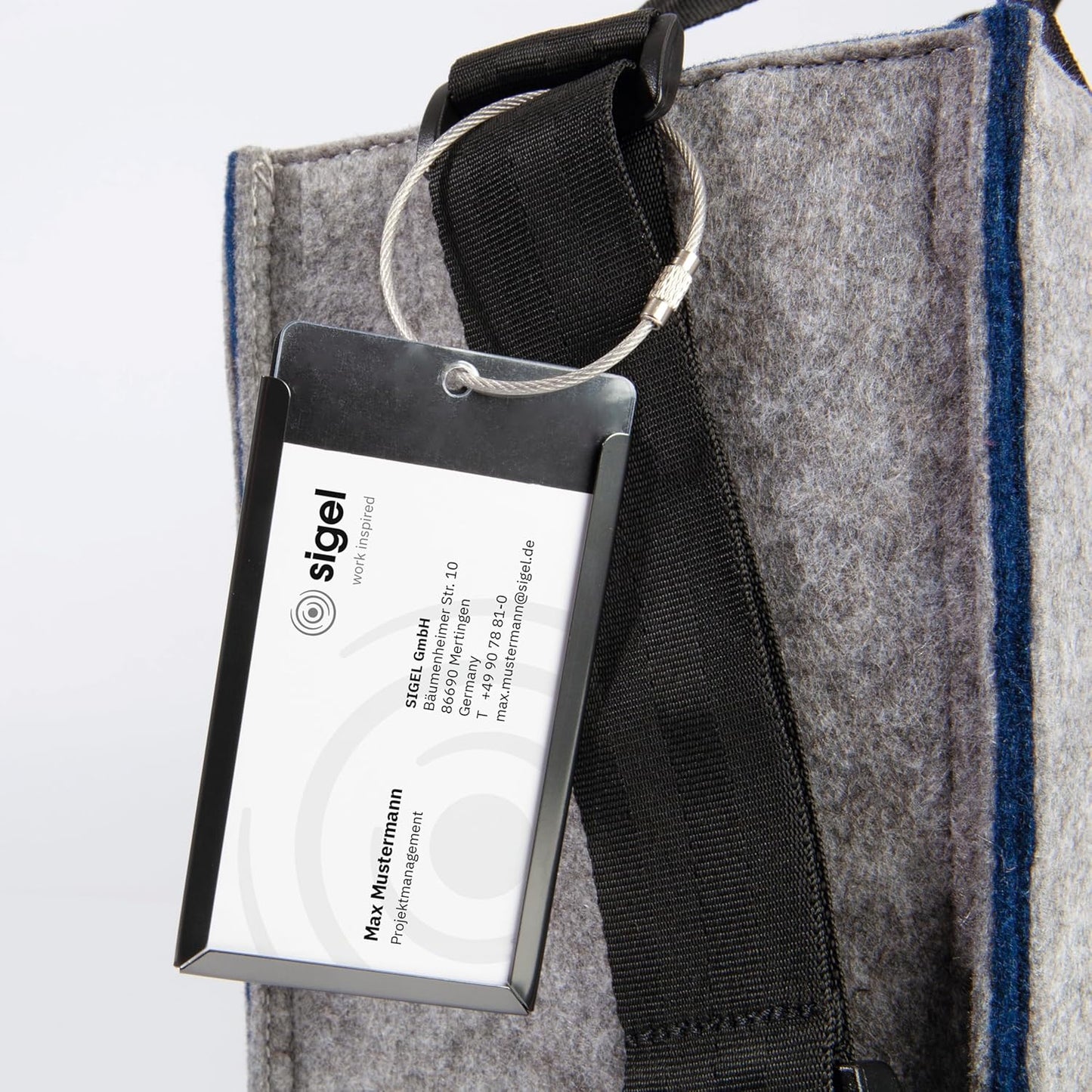 Sigel BA424 Desk Sharing Bag M Filztasche Laptoptasche Akten Laptop Tasche Filz