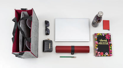 Sigel BA426 Desk Sharing Bag M Filztasche Laptoptasche Akten Laptop Tasche Filz