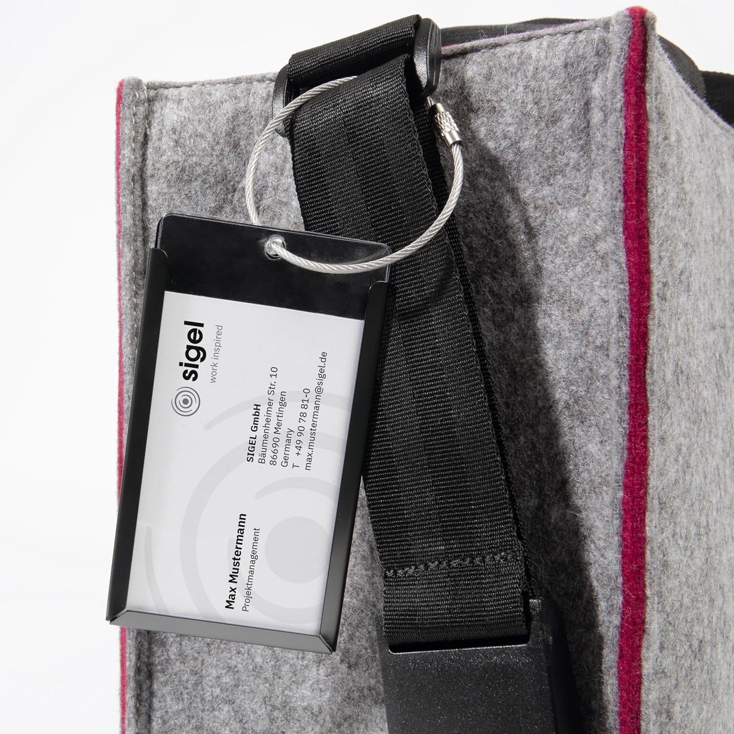 Sigel BA426 Desk Sharing Bag M Filztasche Laptoptasche Akten Laptop Tasche Filz