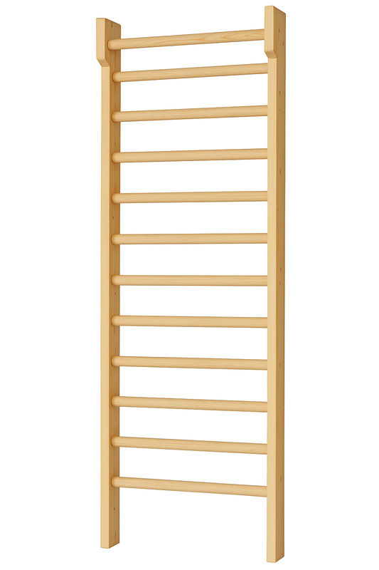 Holz Kletterwand 225x70cm Kinderzimmer Sport Sprossenwand Turnwand Wandleiter