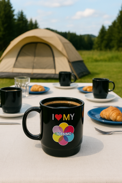 6x Tassimo Tupper Becher Tupperware Tasse Kaffeetasse Kunststoff Plastik Camping