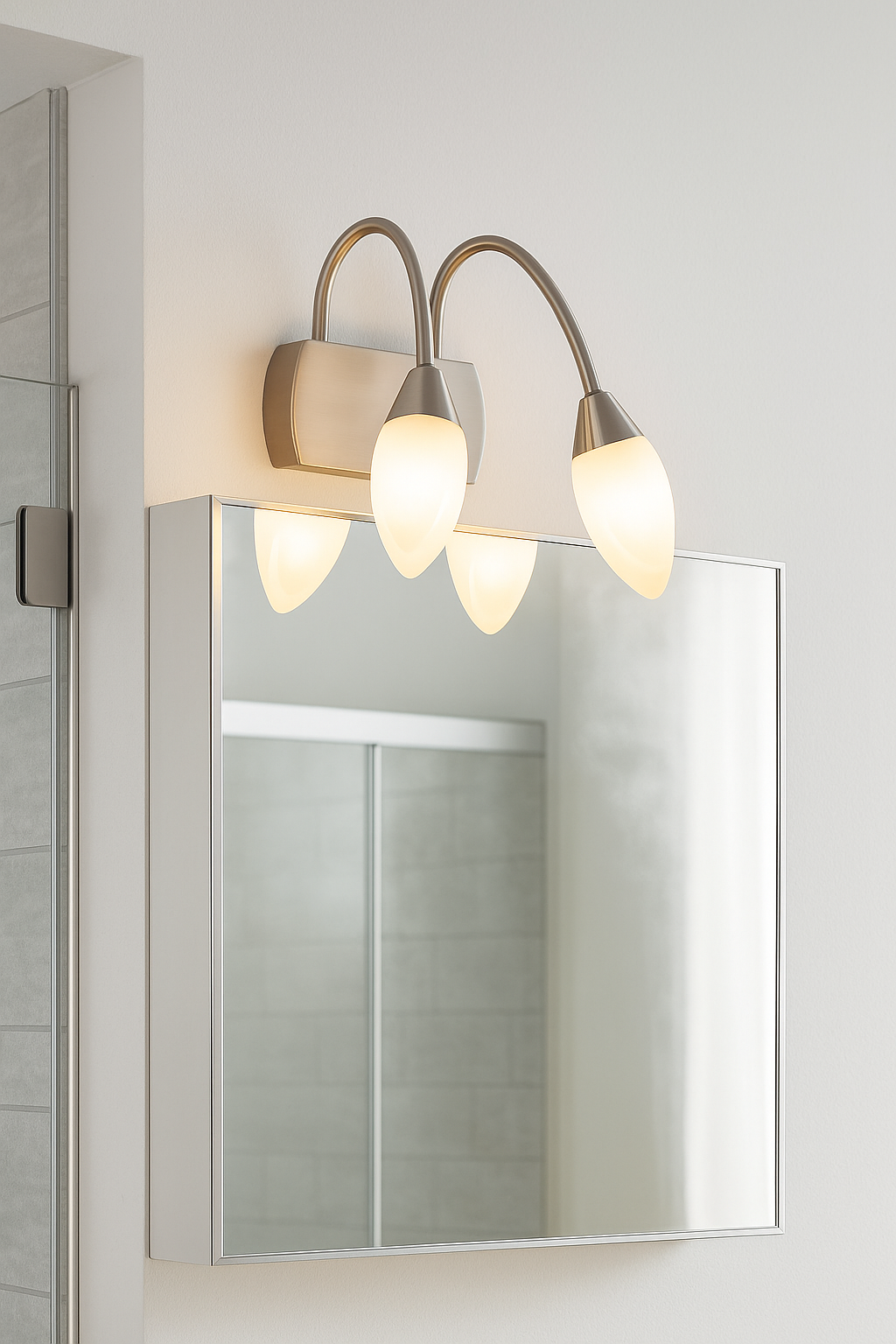 Halogenleuchte Spiegelleuchte Halogen Lampe Glas Leuchte Badezimmer Beleuchtung