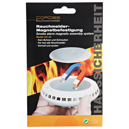 5x CC-44 Magnet Befestigung Rauchmelder Zubehör Pad 3M Halter Rauchwarnmelder