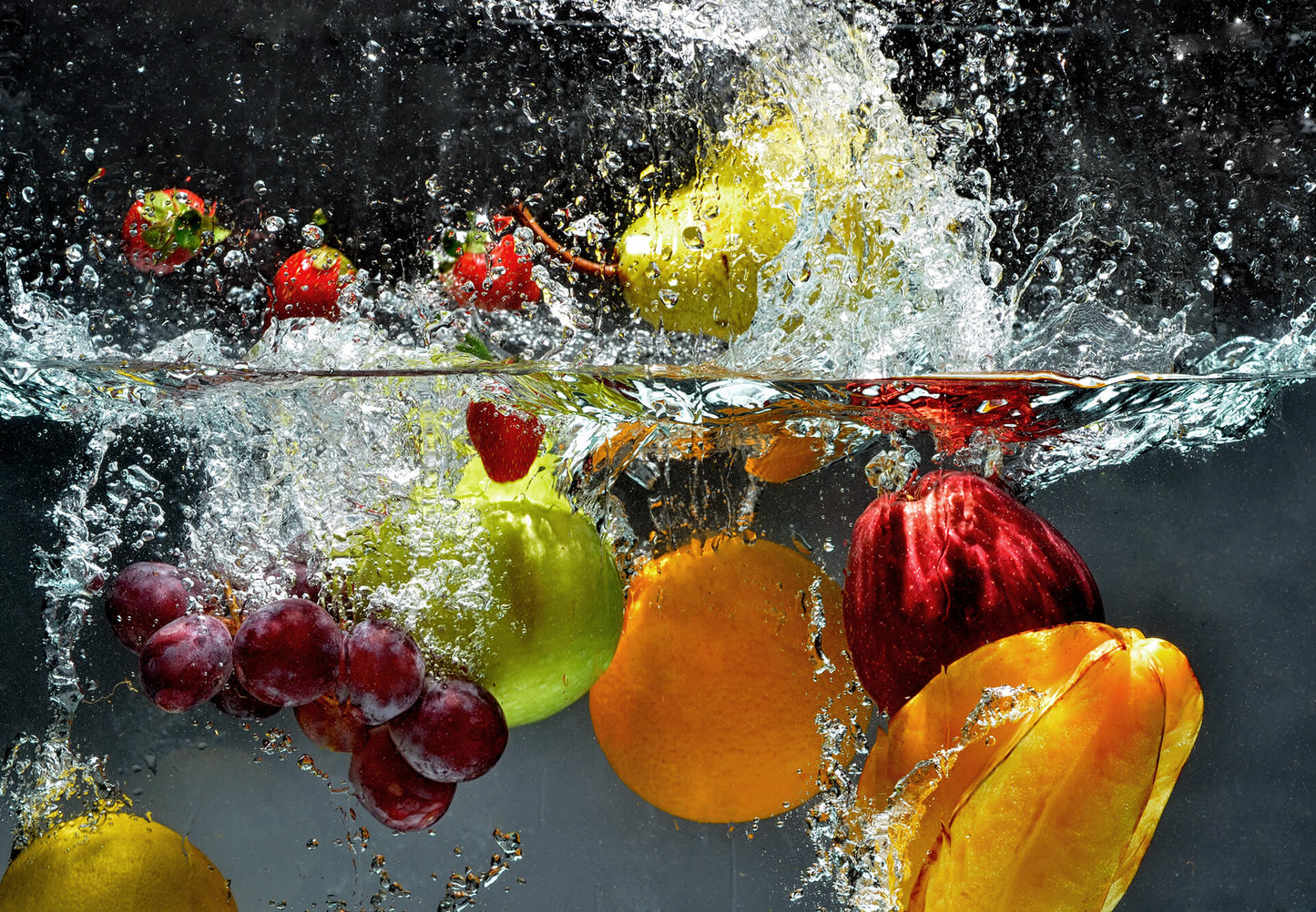 A.S. Création Papier Fototapete Bunt Frisches Obst DD118843 Gelb Designwalls 2.0