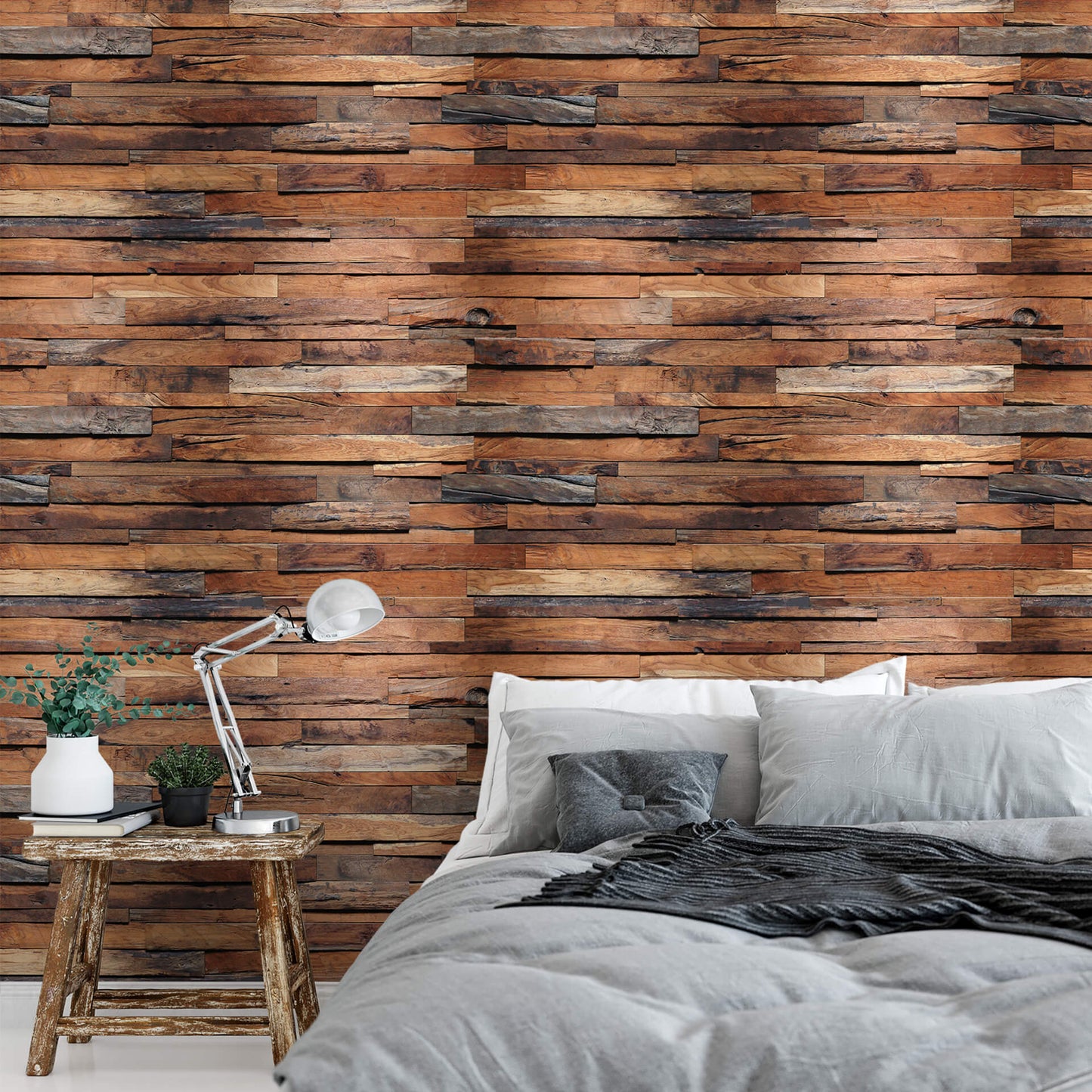 A.S. Création Papier Fototapete Holz Braun Wooden Wall DD118854 Designwalls  2.0