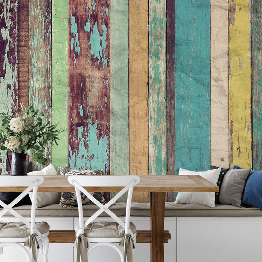 A.S. Création Papier Fototapete Holz Colored Wall DD118884 Blau Designwalls 2.0