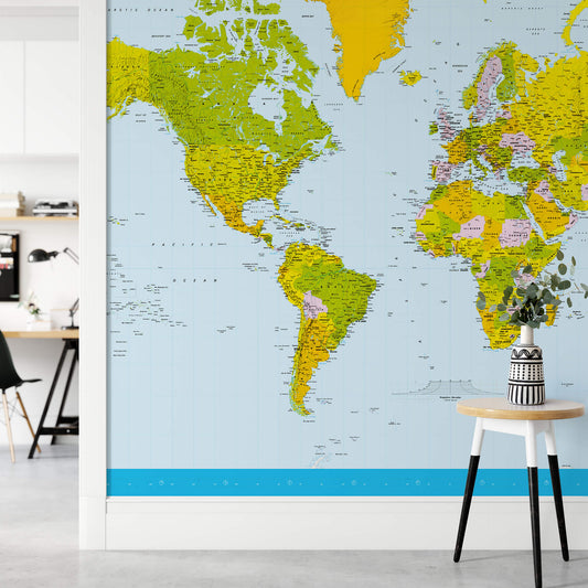 A.S. Création Papier Fototapete Weltkarte  World Map DD118885  Designwalls 2.0