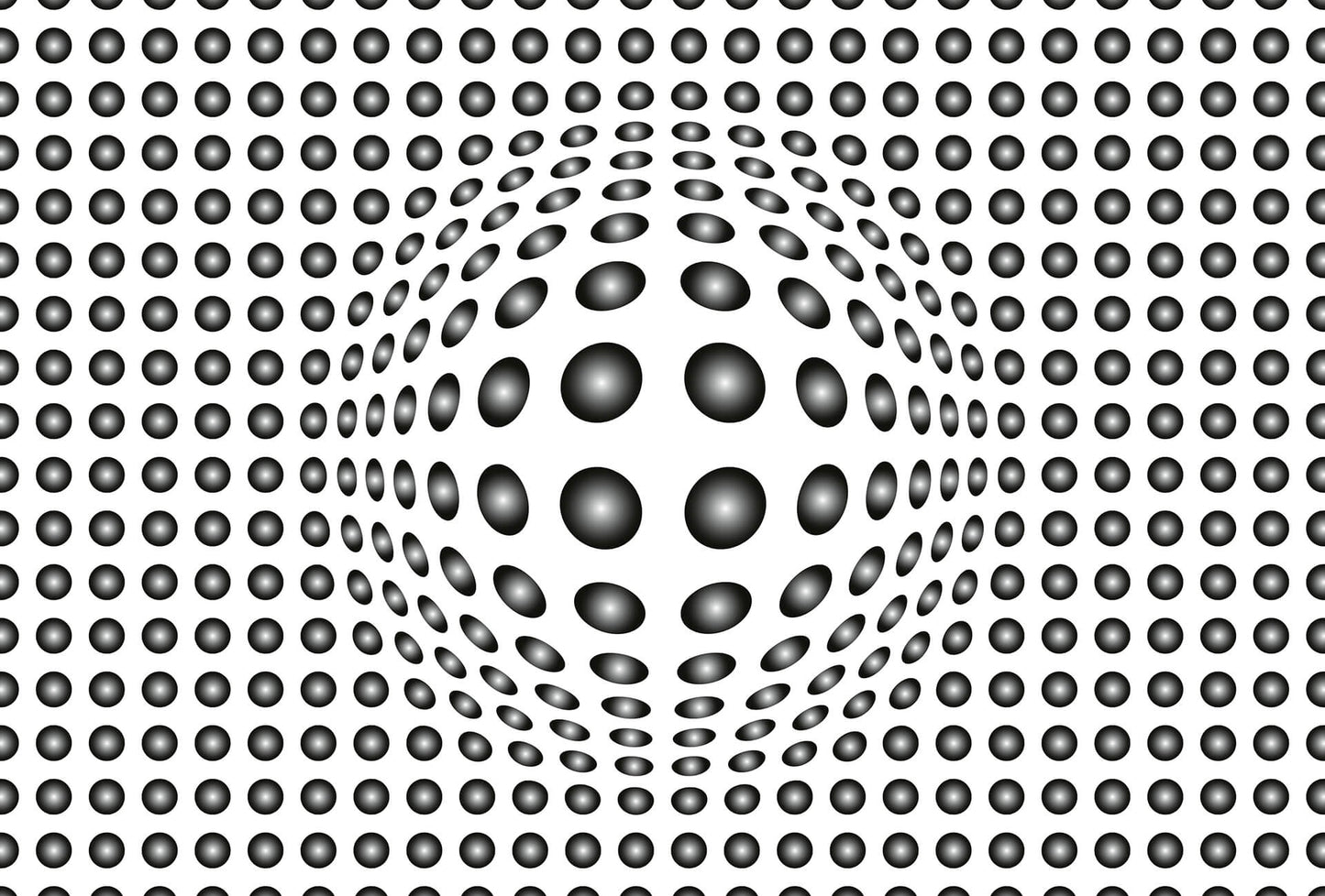 A.S. Création Vlies Fototapete 3D  Dots Black and White DD118889 -  Tapete