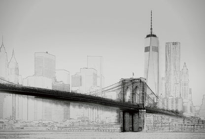A.S. Création Vlies Fototapete New York Art Illustration DD118891 Skyline Tapete