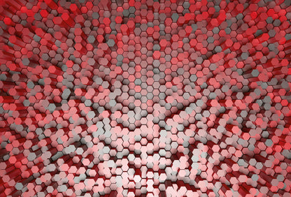 A.S. Création Vlies Fototapete 3D Rot 3D Pentagons Red DD118893  Designwalls 2.0