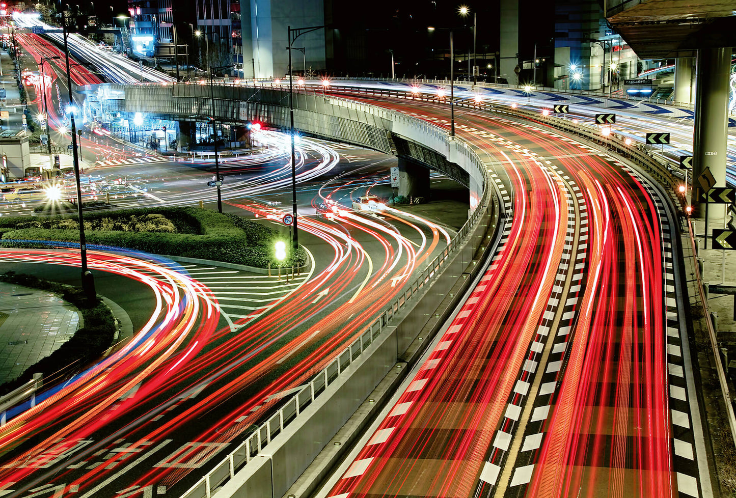 A.S. Création Vlies Fototapete Skyline Urban Lightstripes DD118928 Designwalls