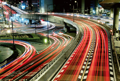 A.S. Création Vlies Fototapete Skyline Urban Lightstripes DD118928 Designwalls