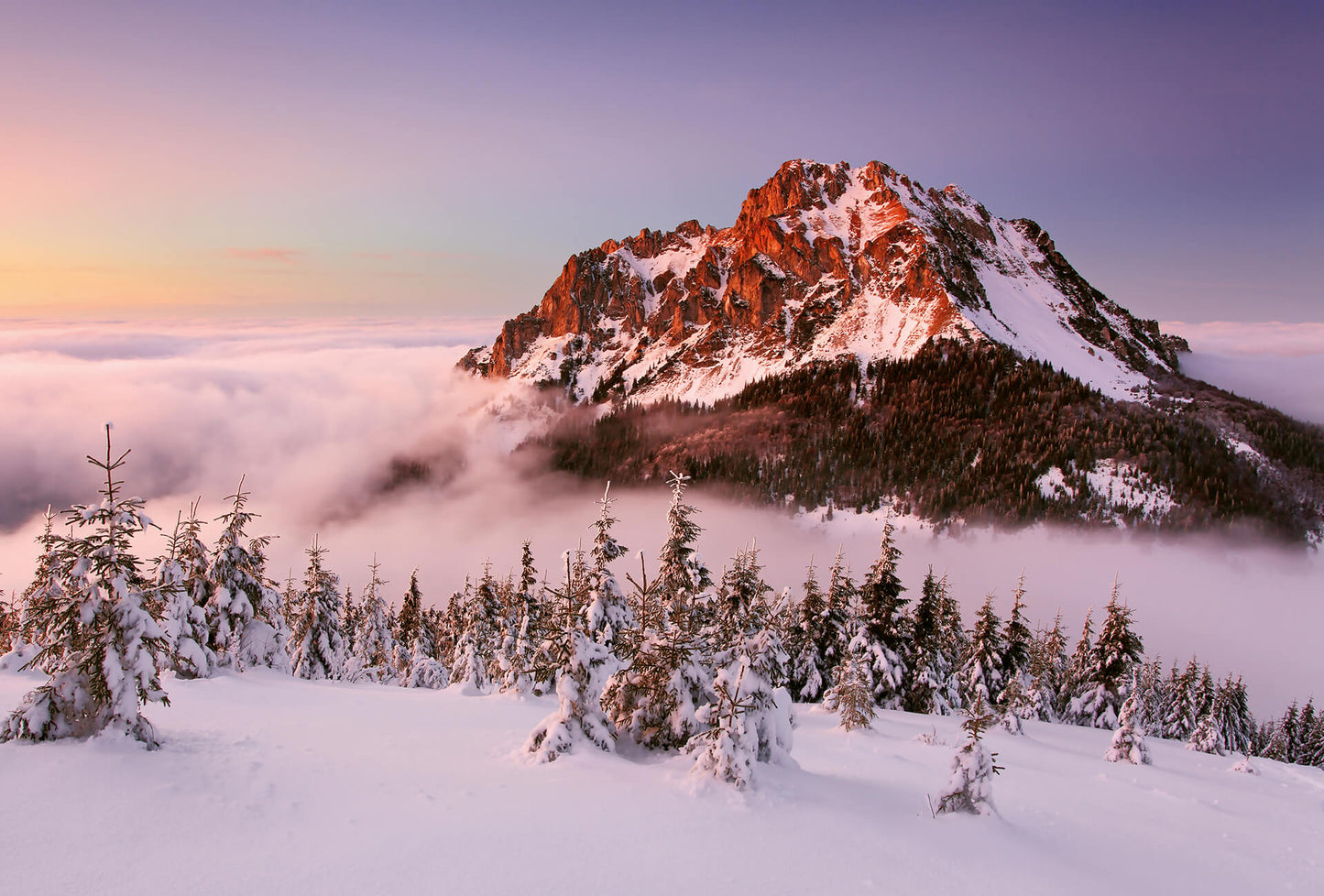 A.S. Création Vlies Fototapete Berge Snowy Mountain Peak DD118951 Alpen Tapete