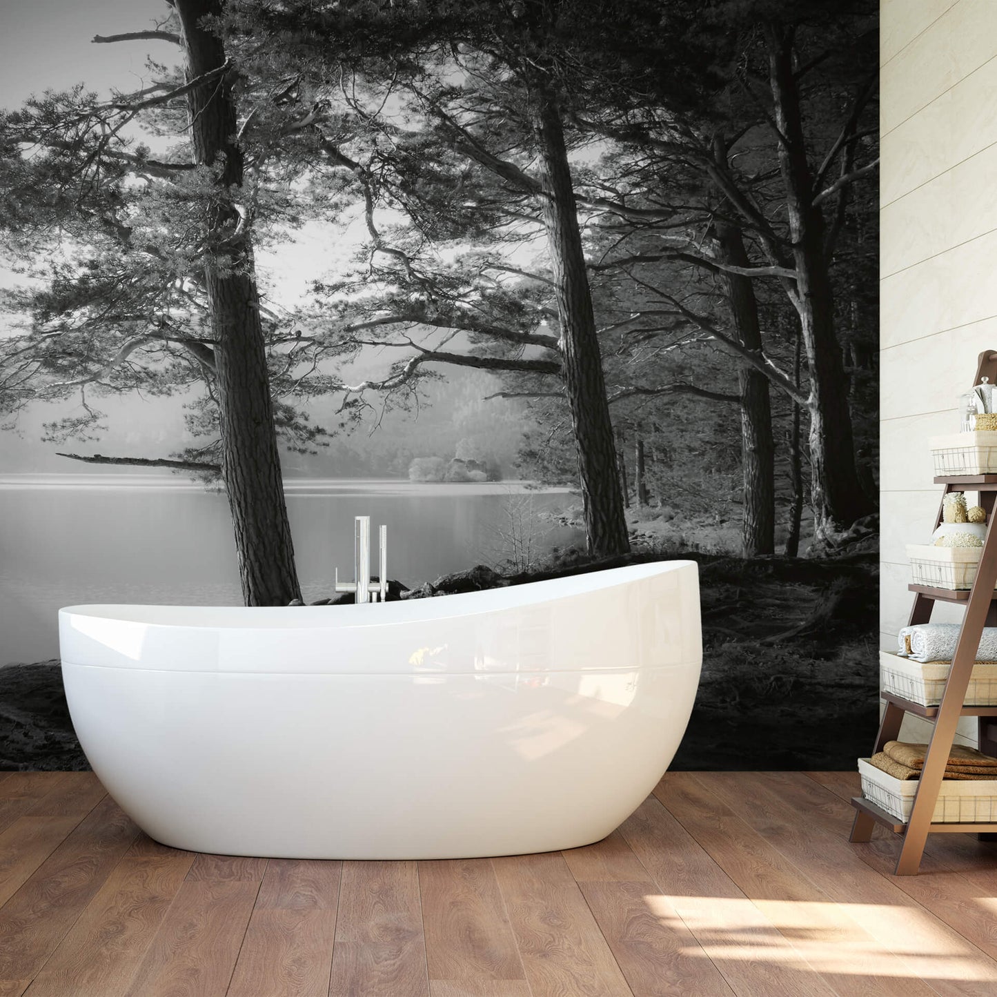 A.S. Création Vlies Fototapete -  Forest Lake DD118953 Wald  Tapete