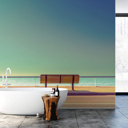 A.S. Création Vlies Fototapete Strand Bench and Sea DD118957 Meer Designwall