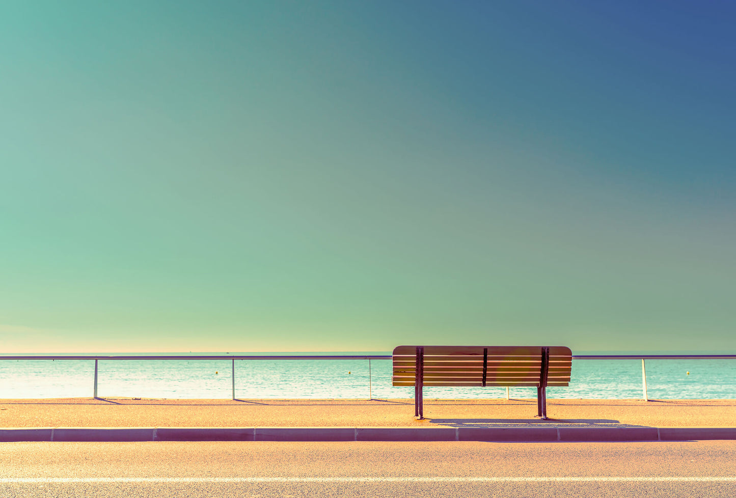 A.S. Création Vlies Fototapete Strand Bench and Sea DD118957 Meer Designwall