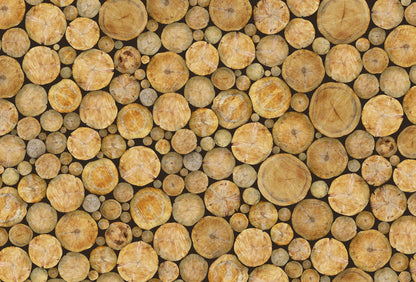 A.S. Création Vlies Fototapete Holz Braun Logs DD118975 Baum Designwalls 2.0