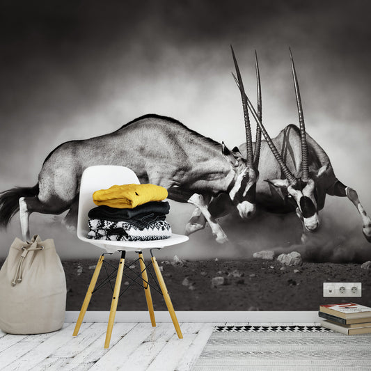 A.S. Création Vlies Fototapete Tiere  The Duel DD119046 -  Designwalls