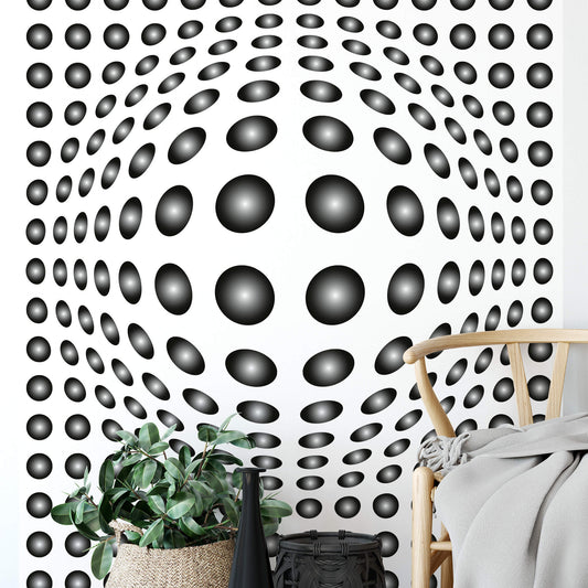 A.S. Création Vlies Fototapete 3D Dots Black And White DD119052 Designwalls 2.0