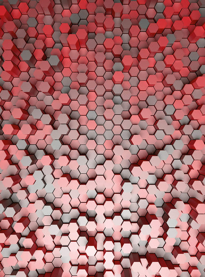 A.S. Création Vlies Fototapete 3D Rot 3D Pentagons Red DD119055  Designwalls 2.0