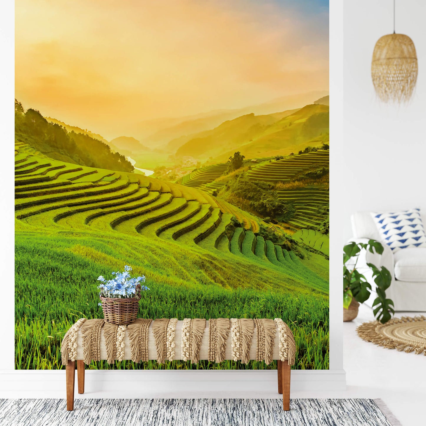 A.S. Création Vlies Fototapete Landschaft  Terraced Rice Field DD119059 Berge