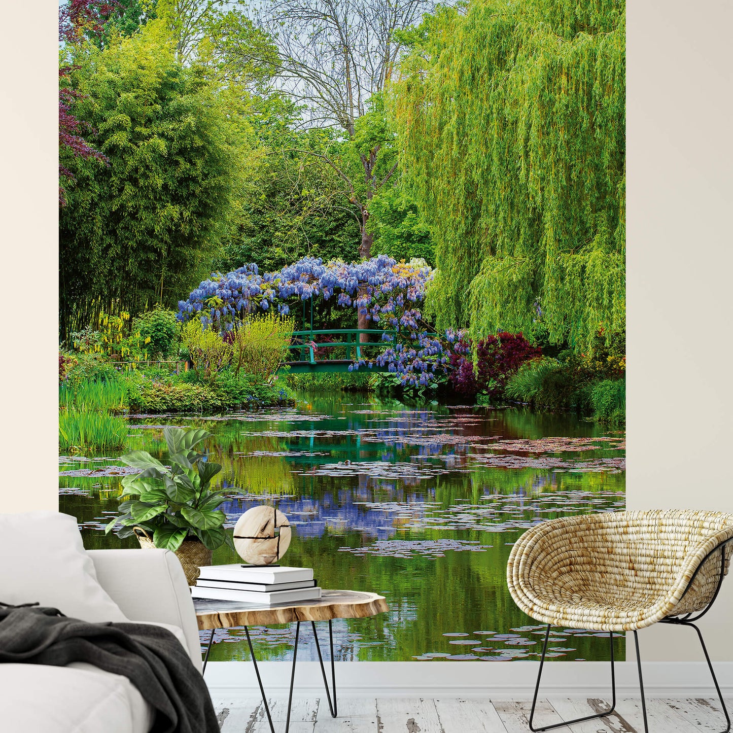 A.S. Création Vlies Fototapete See Monets Garden France DD119061 Wald Designwall