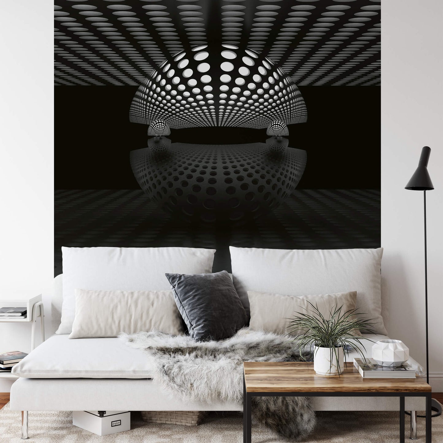 A.S. Création Vlies Fototapete 3D  3D Sphere Silver DD119064  Designwalls 2.0