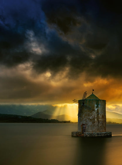 A.S. Création Vlies Fototapete Landschaft Old Windmill DD119085 Natur Designwall