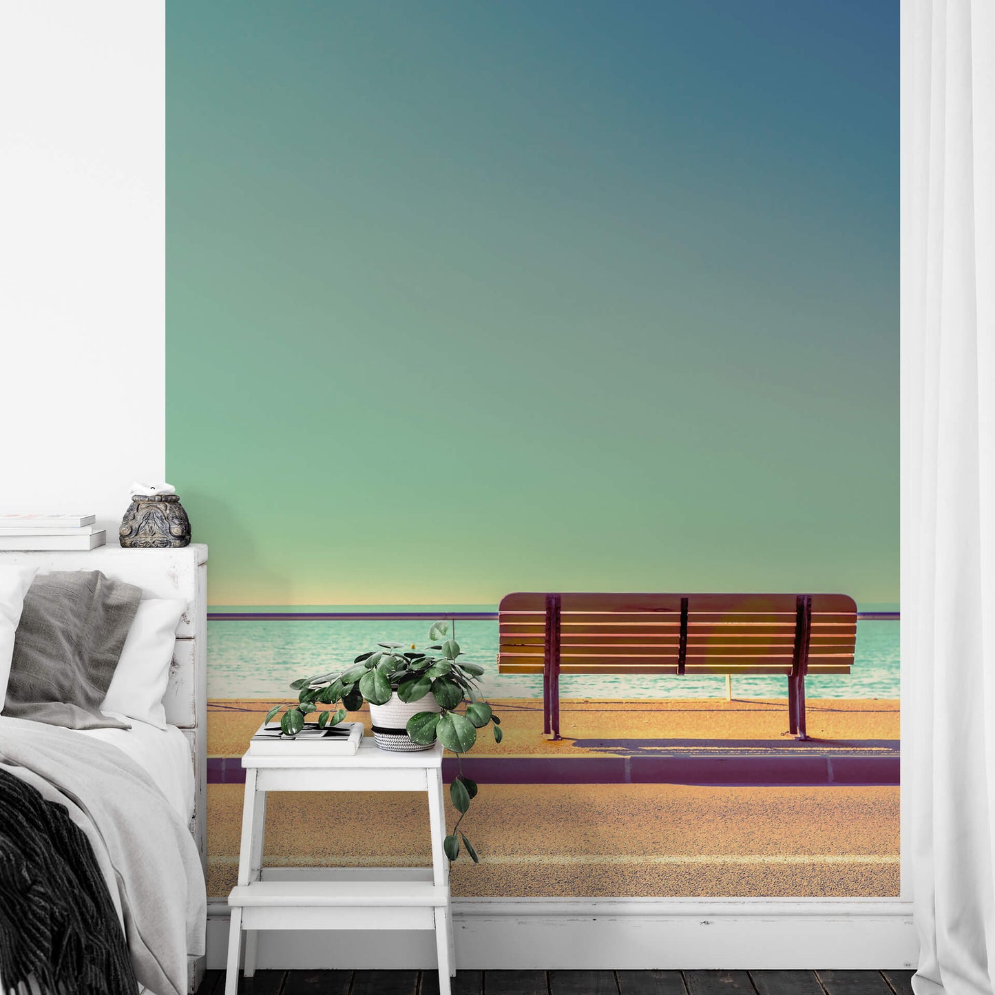 A.S. Création Vlies Fototapete Strand Bench Sea DD119087 Meer Designwall Tapete